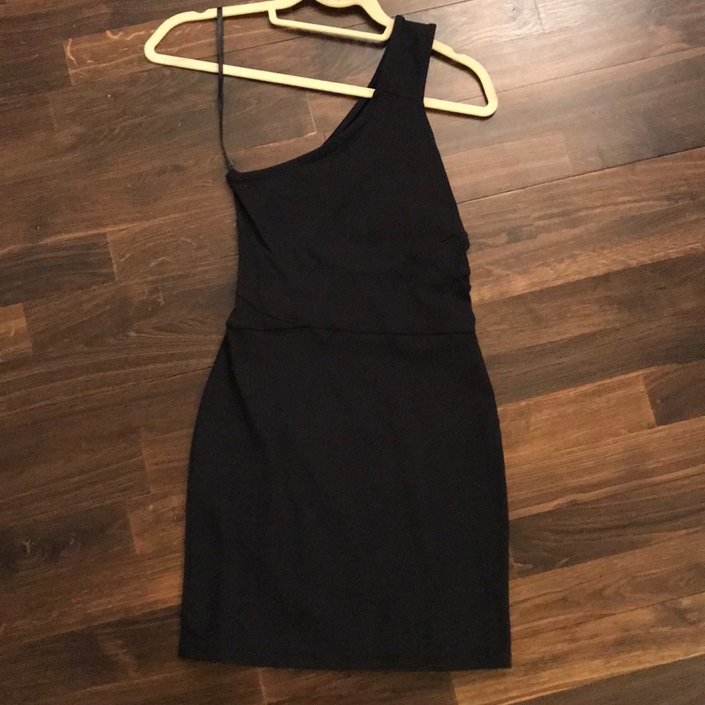 Tight black dress